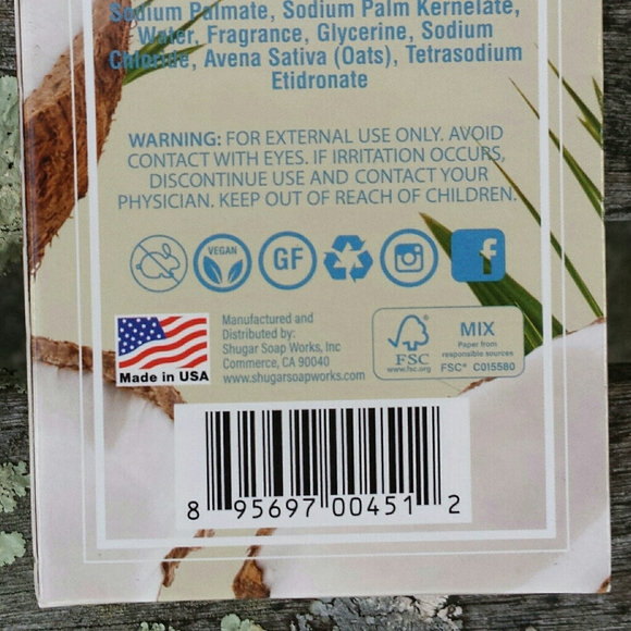 Sugar Soap Works Lemon & Oatmeal Coconut Soap Set - Picture 8 of 9